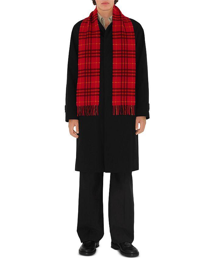 Burberry Narrow Check Cashmere Scarf