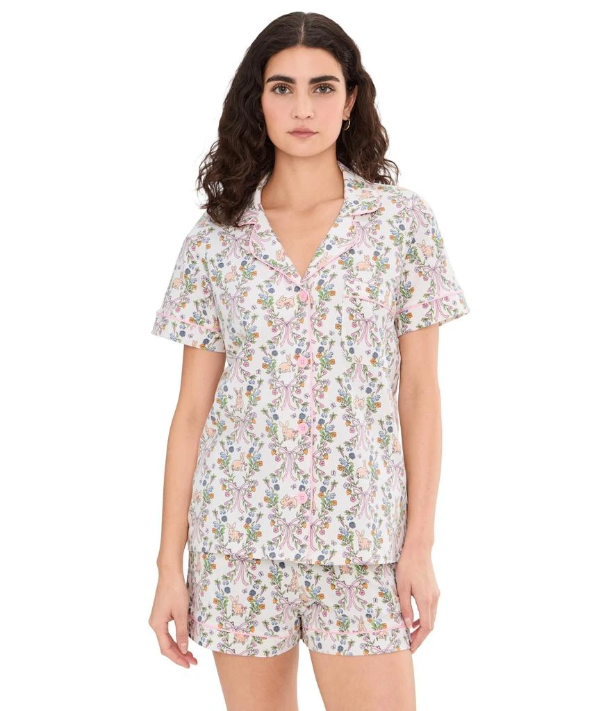 Bedhead PJs Short Sleeve Shorty Cotton Knit Pajama Set