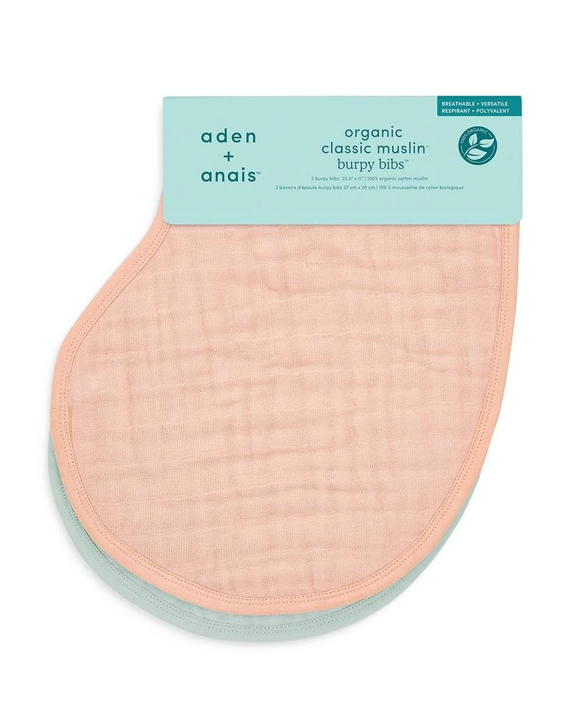 aden + anais Unisex Organic Cotton Burpy Bibs, 2 Pack 3