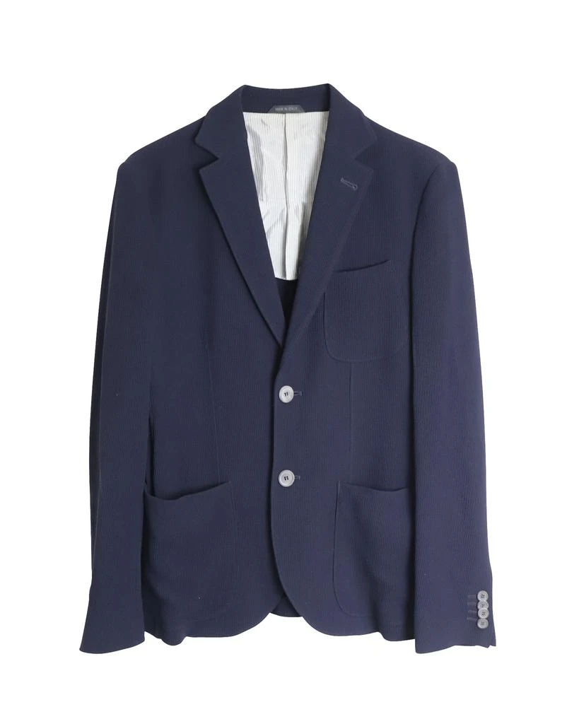 Giorgio Armani Tokyo Single-Breasted Blazer in Navy Wool 1
