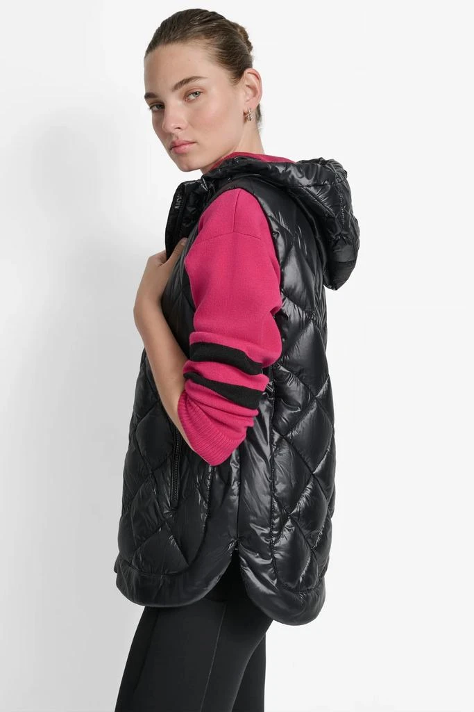 DKNY QUILTED HOODED VEST 3