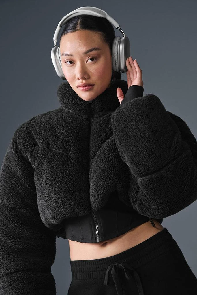 Alo Sherpa Main Act Corset Puffer - Black 1