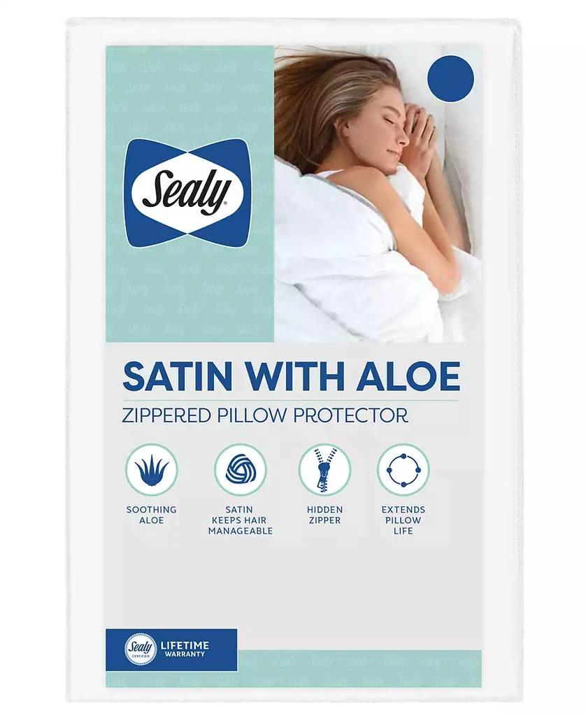 Sealy Satin with Aloe Pillow Protector 4