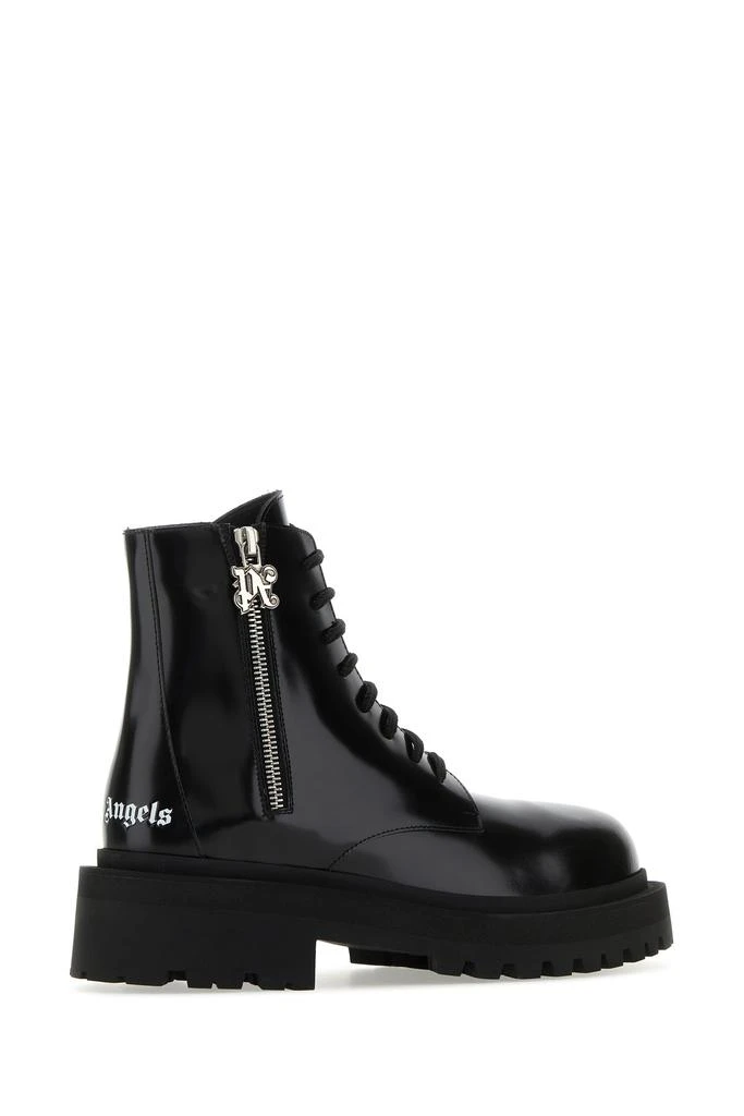 Palm Angels Black leather ankle boots 3