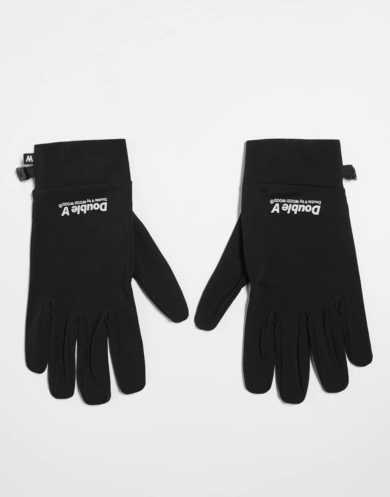 Double A by Wood Wood Double A By Wood Wood Chase gloves in black
