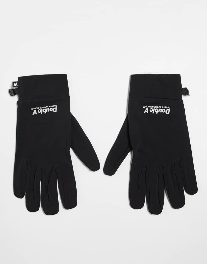 Double A by Wood Wood Double A By Wood Wood Chase gloves in black 1
