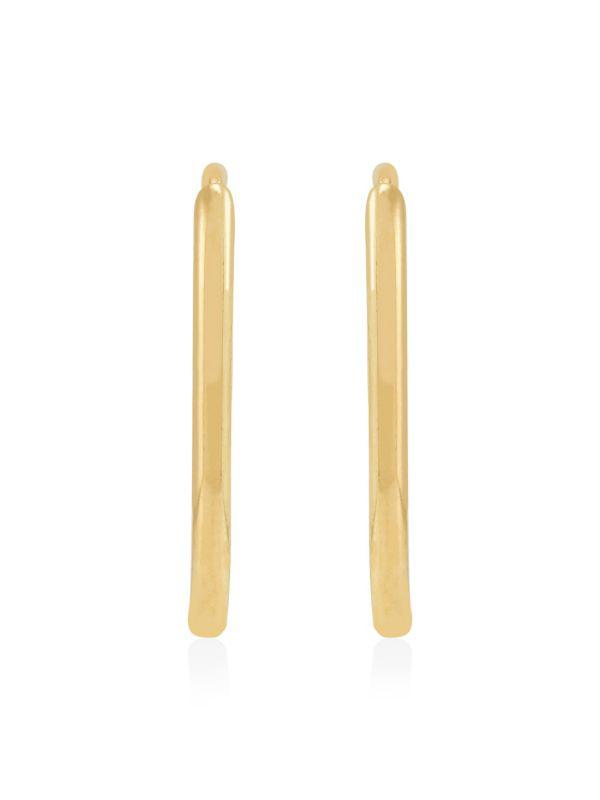 Saks Fifth Avenue 14K Yellow Gold Huggie Earrings