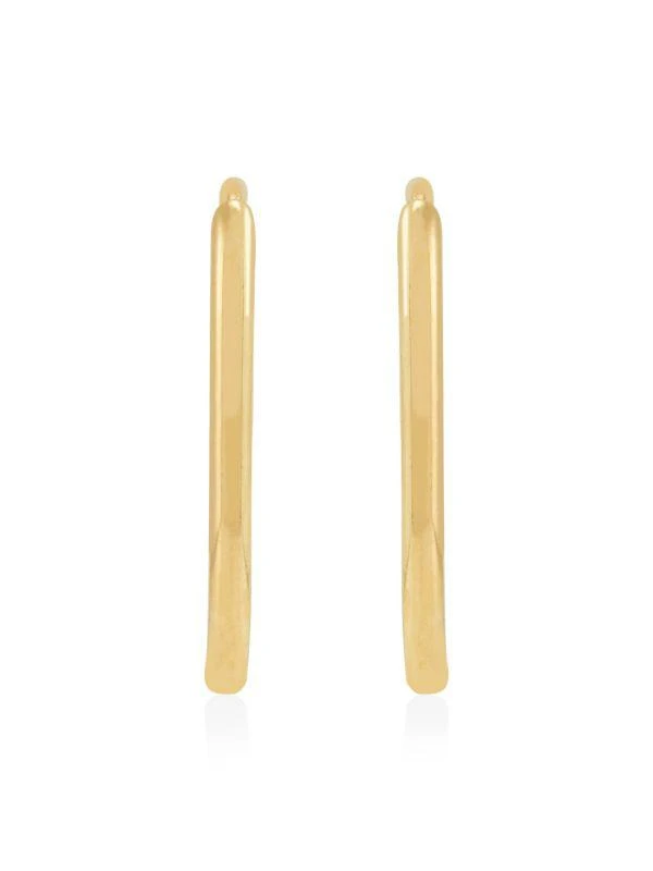 Saks Fifth Avenue 14K Yellow Gold Huggie Earrings 2