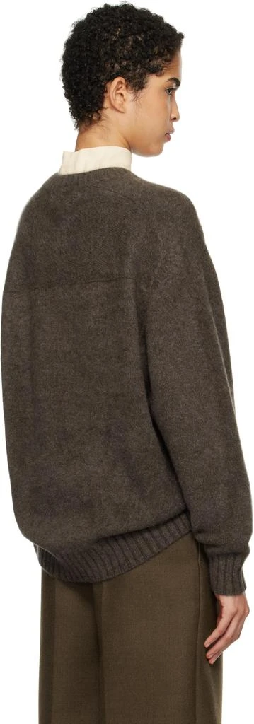 Carven Brown Knit Sweater 3