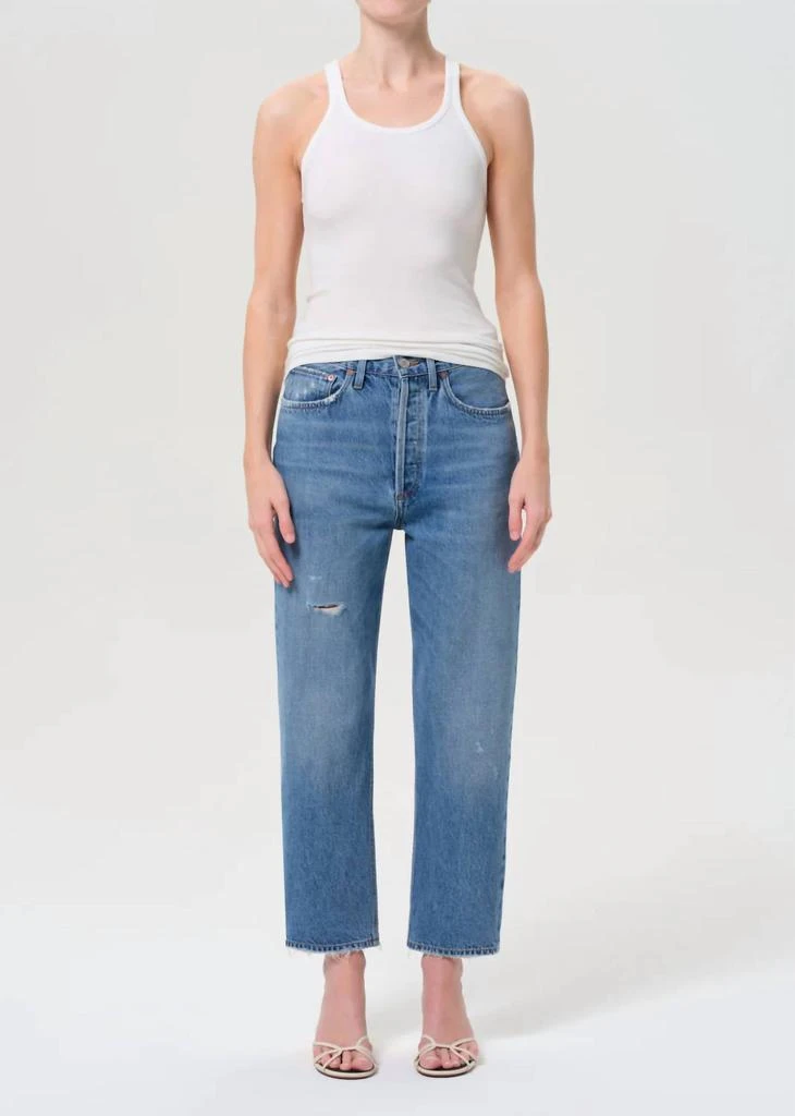 AGOLDE Agolde - 90's Crop Mid Rise Straight Jeans 1