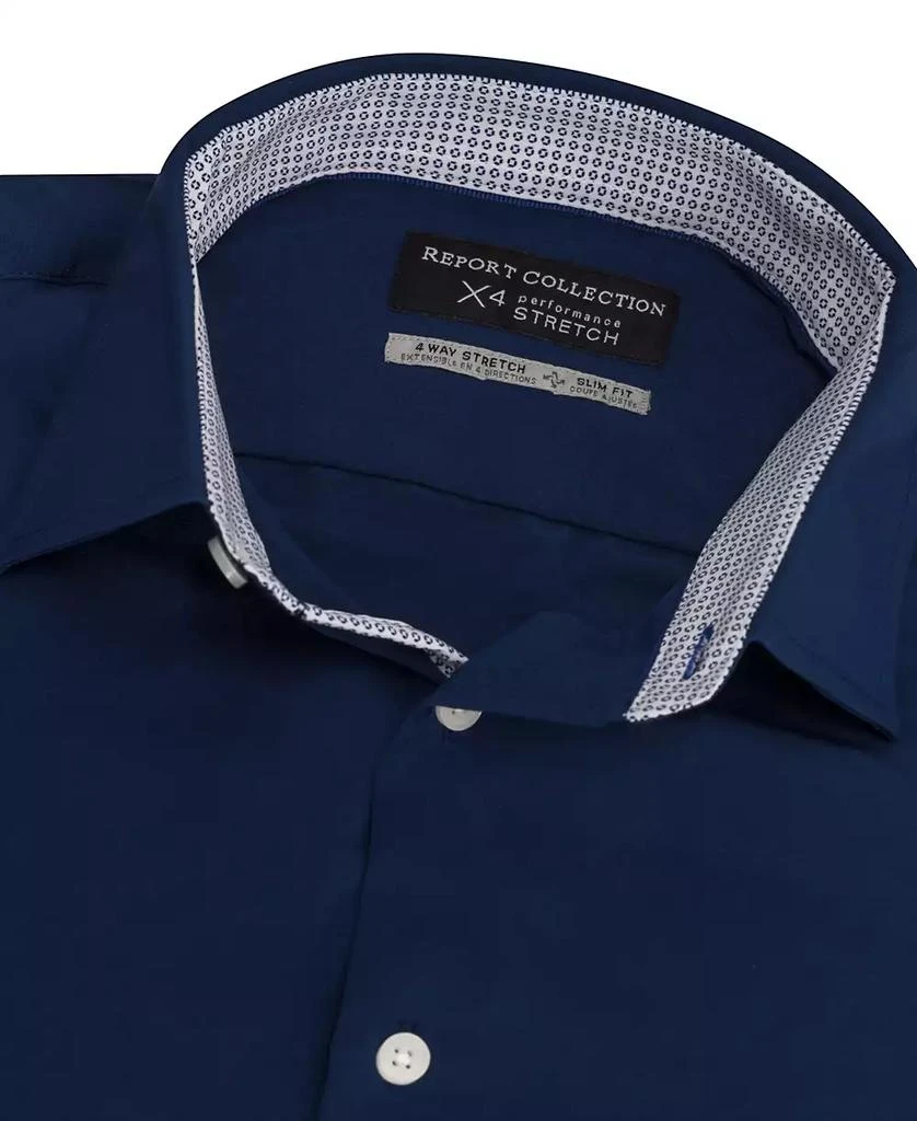 Report Men's Slim-Fit Solid Woven Shirt 4
