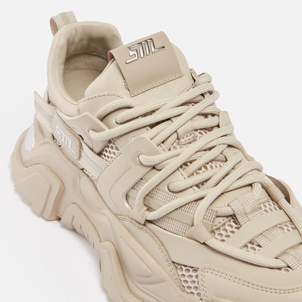 Steve Madden STEVE MADDEN WOMEN'S KINGDOM-E FAUX LEATHER AND MESH TRAINERS 3