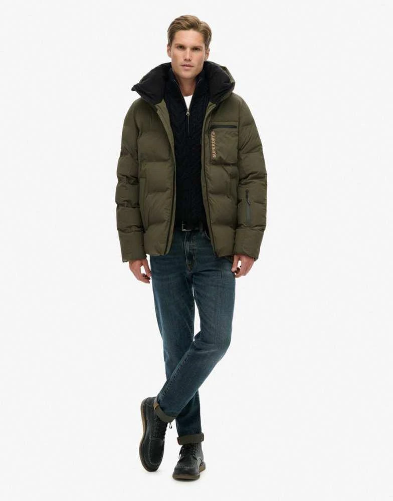 Superdry Superdry Ski sports padded jacket in washed khaki