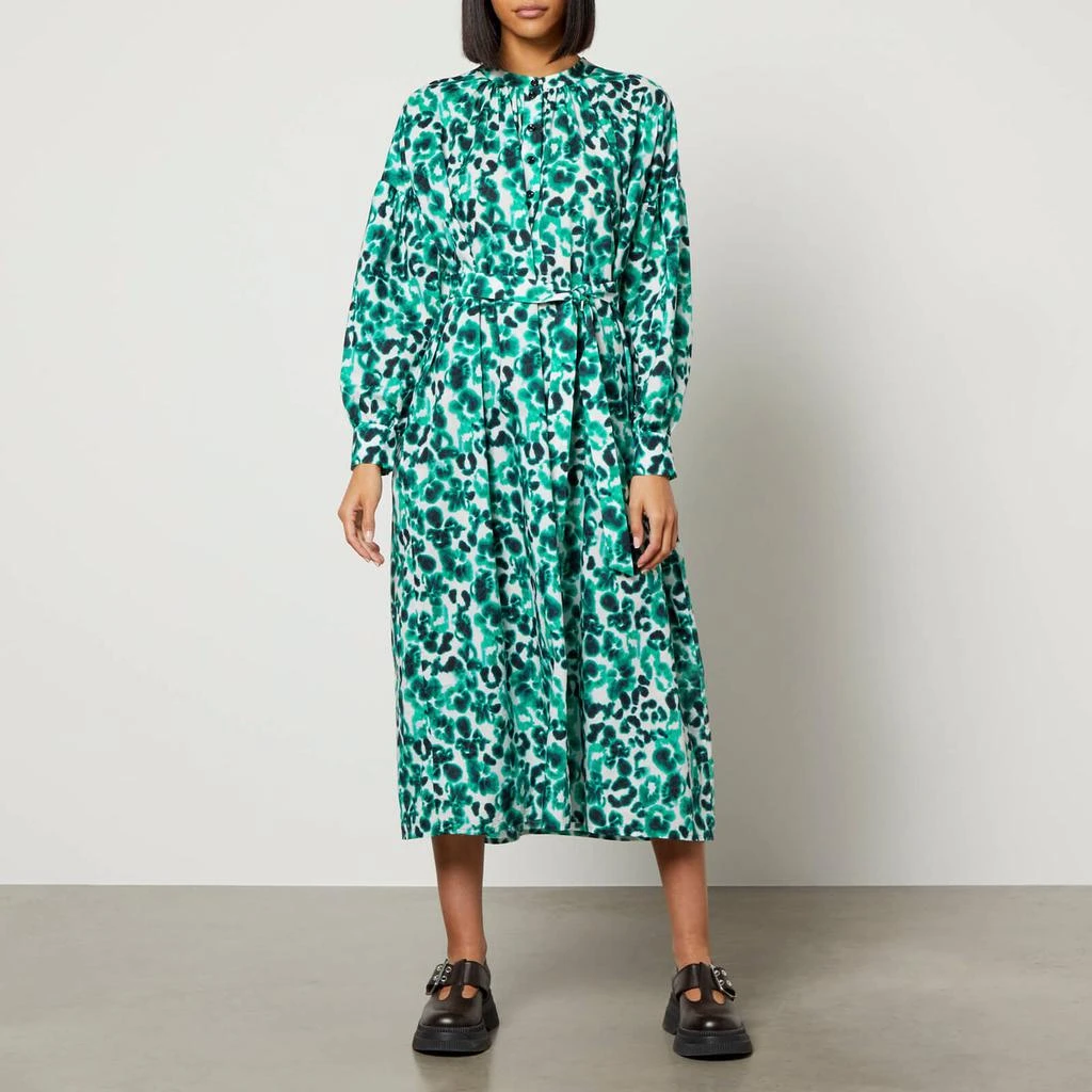 BAUM UND PFERDGARTEN Baum Und Pferdgarten Women's Abilene Dress - Flowding Flower Green 1