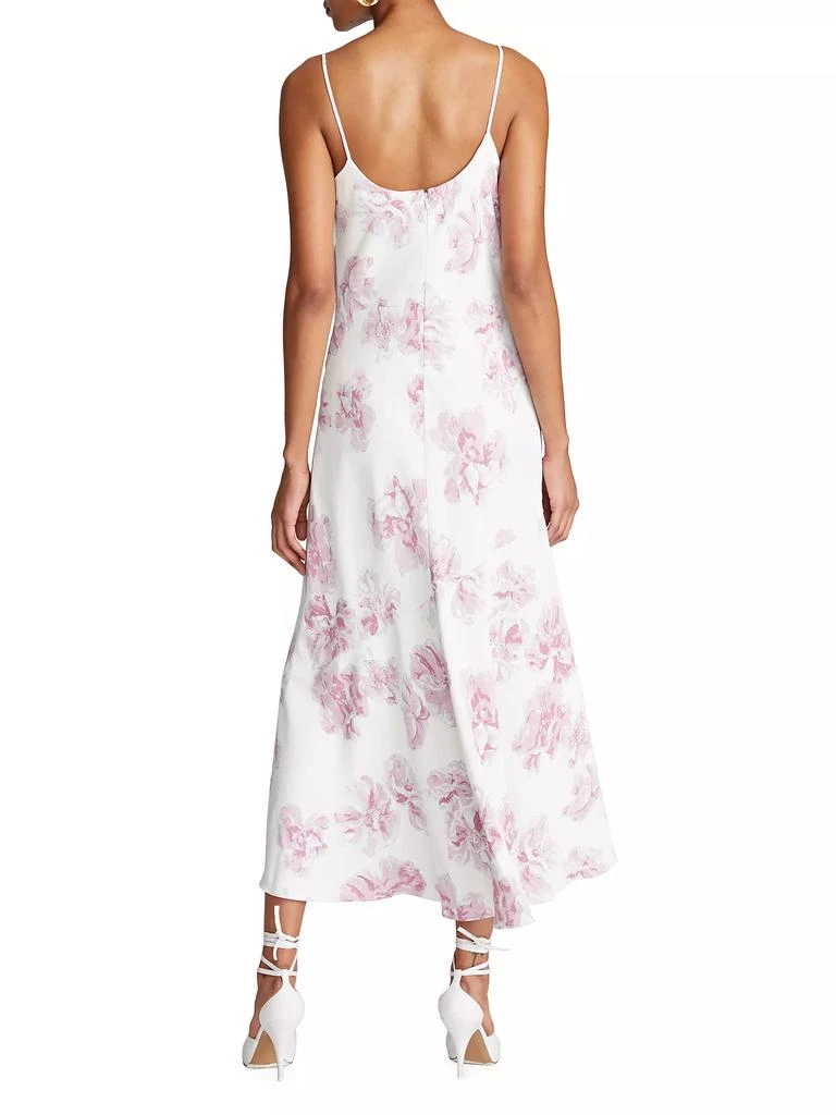 Halston Sonny Floral Crepe Midi-Dress 4