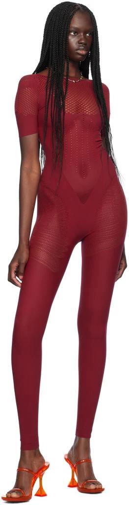 Poster Girl Red Semi-Sheer Jumpsuit 4