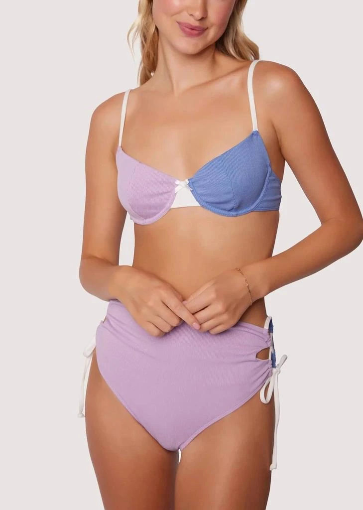 Lost and Wander Lost + Wander - Tan Line Trio Bikini Top 1