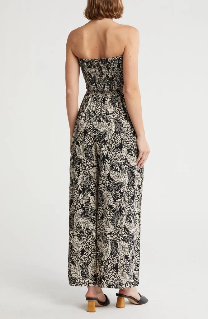 Angie Strapless Smocked Maxi Dress 2