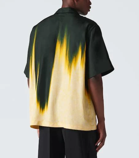 Bottega Veneta Printed satin bowling shirt 4