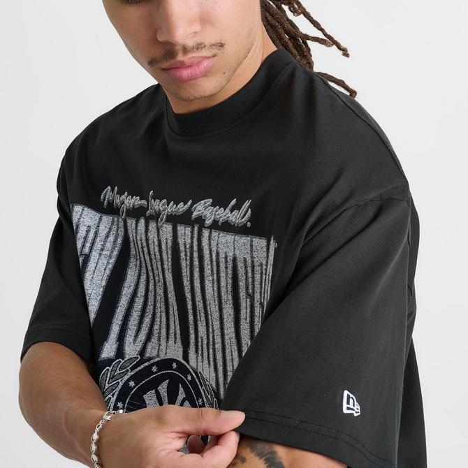 NEW ERA☆MLB OLD SCRIPT T-SHIRTS MLB Script Graphic New York Yankees Oversized T-Shirt | New
