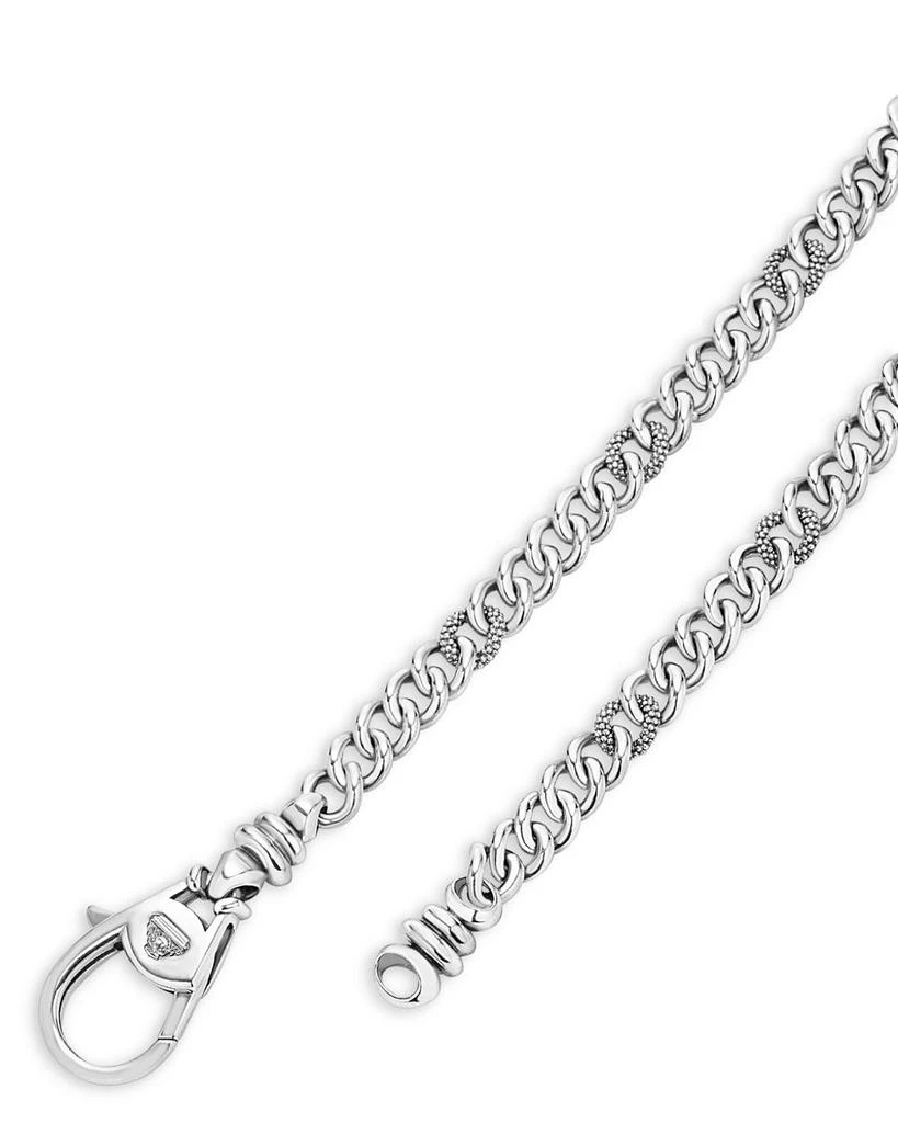 LAGOS Men
s Sterling Silver Anthem Curb Link Chain Necklace/Key Chain - Exclusive 5