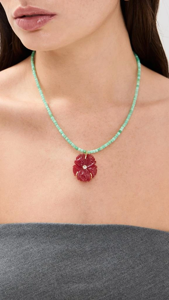 Lizzie Fortunato New Bloom Necklace In Poinsettia 2