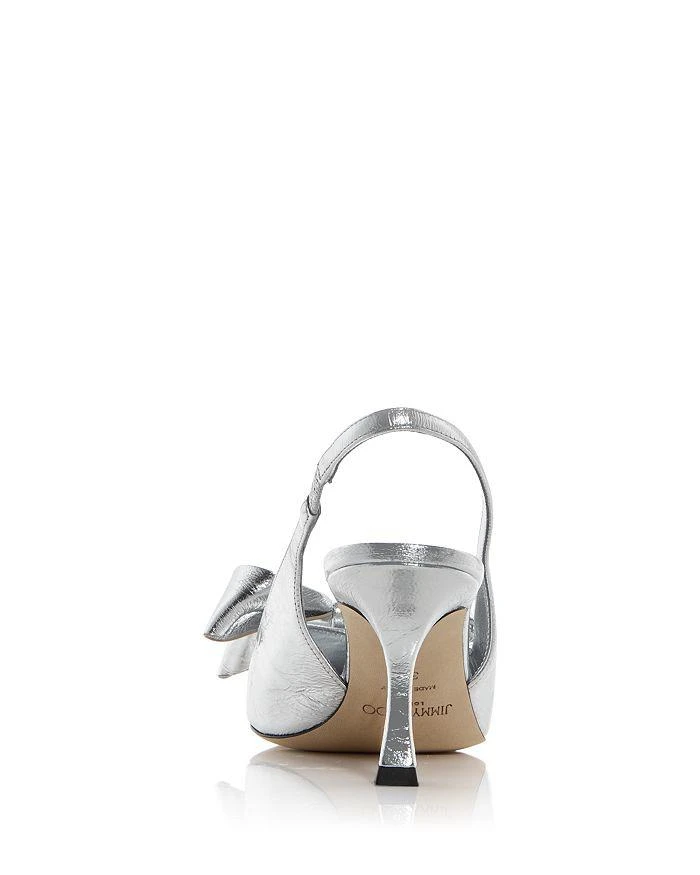 Jimmy Choo Women's Staz 70 Bow Slingback Pumps 4