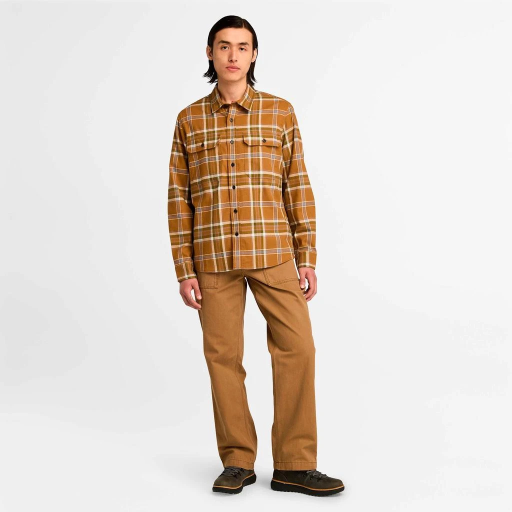 Timberland Men's Flap Pocket Plaid Overshirt 3