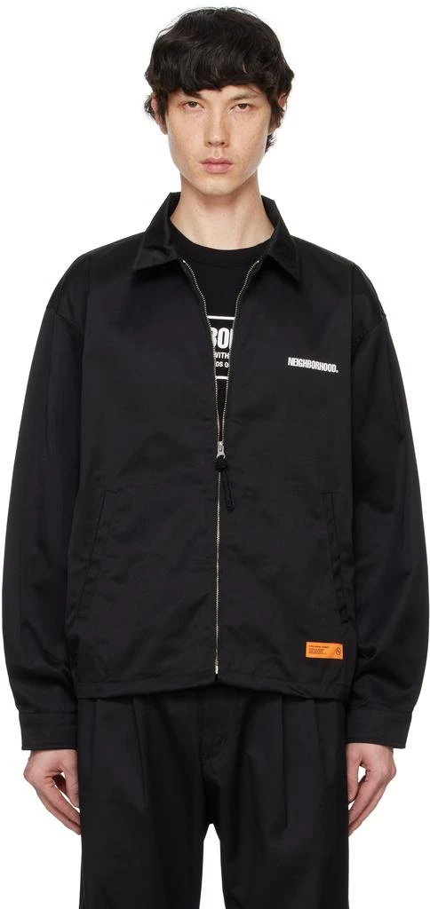 NEIGHBORHOOD Black Zip Work Jacket 1