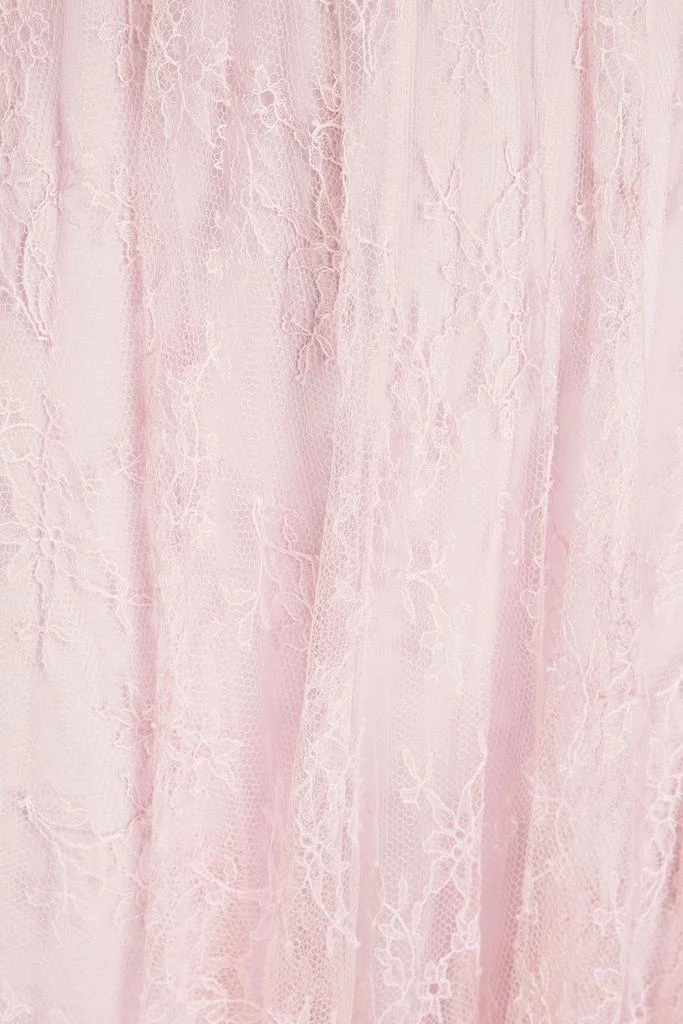 Valentino Gathered corded lace skirt 4