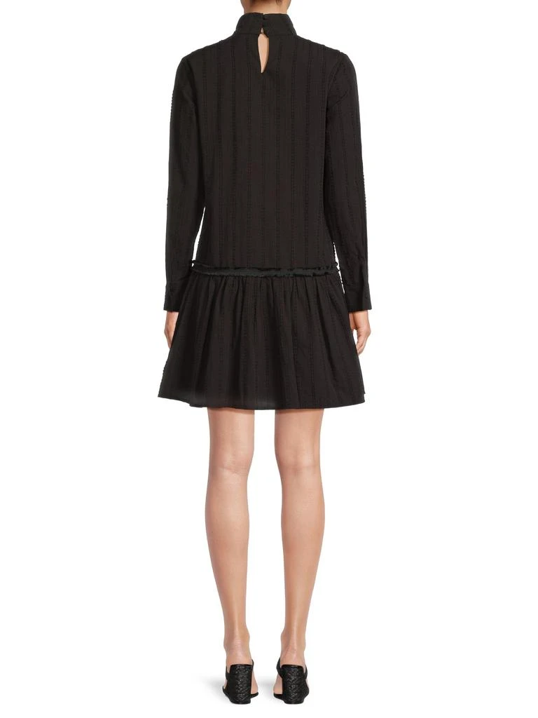 AREA Sara Mock Turtleneck Minidress 2
