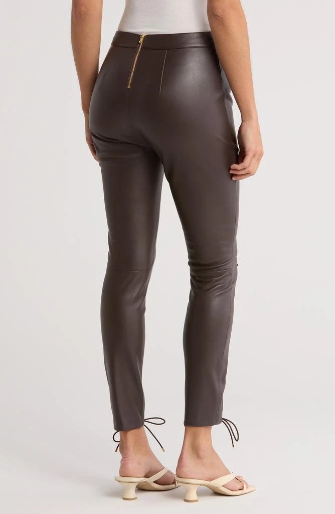 Autumn Adeigbo Emma Lace-Up Faux Leather Pants 2
