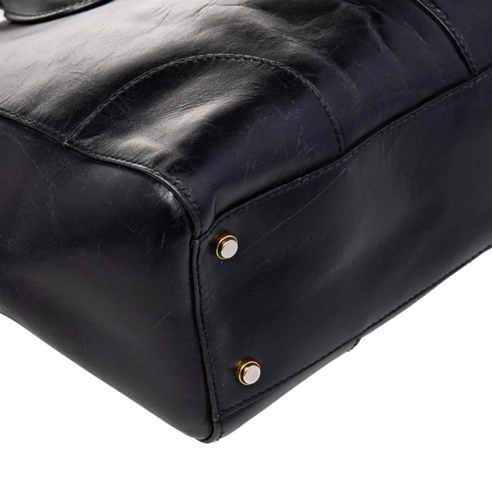 Gucci Gucci Black Leather Lady Buckle Tote 11