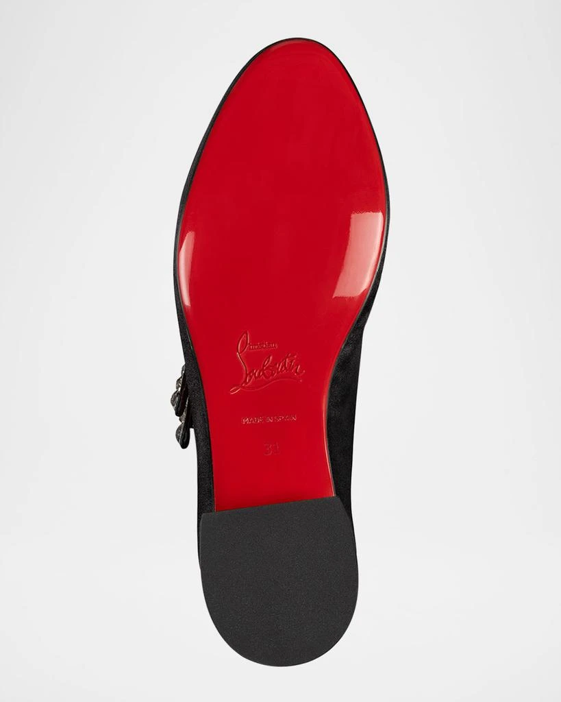 Christian Louboutin Girl
s Jane Fille Strass Ballerina Flats, Toddlers/Kids 5