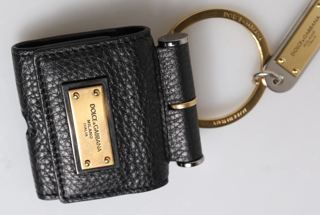 Dolce 
Gabbana Leather Strap gold Metal Logo Plaque Airpods Men
s Case 2