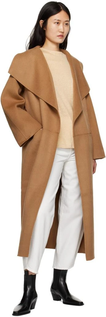 Totême Tan Shawl Coat 4