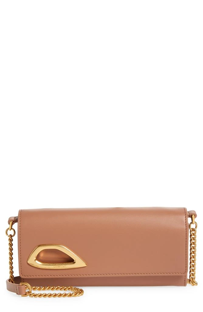 Off-White Clam Wallet on a Chain