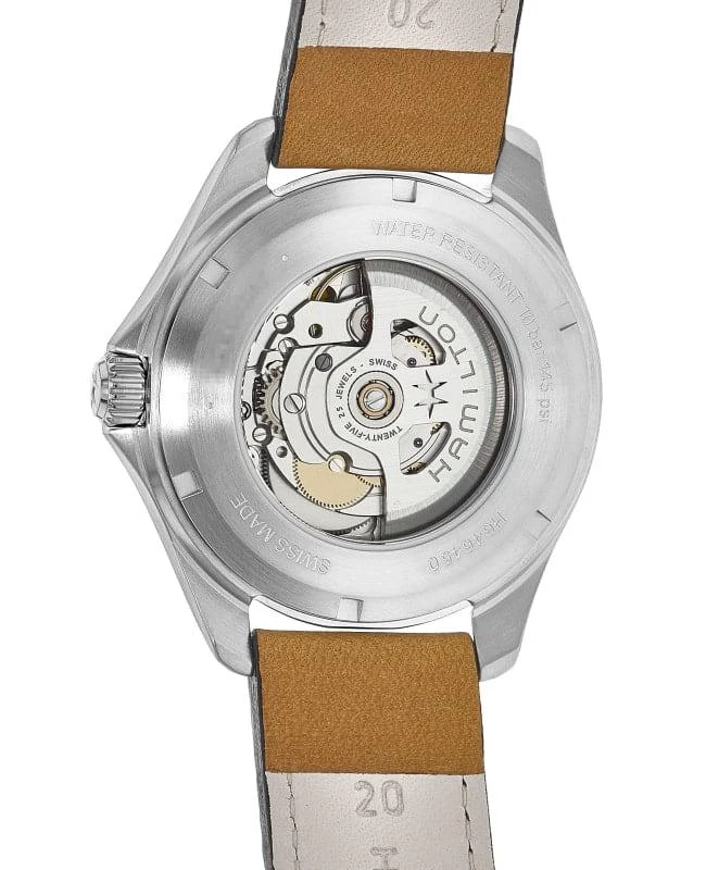 Hamilton Hamilton Khaki Aviation Pilot Day Date Auto Black Dial Leather Strap Men's Watch H64645531 3