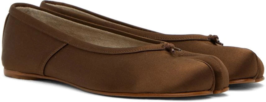 MAISON MARGIELA Brown Tabi Ballerina Flats 4
