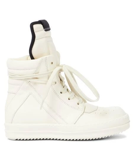 Rick Owens Kids Geobasket leather high-top sneakers 4