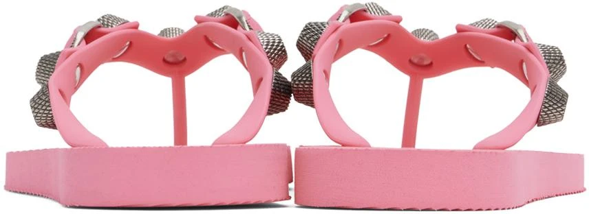 Balenciaga Pink Cagole Flip Flops 2