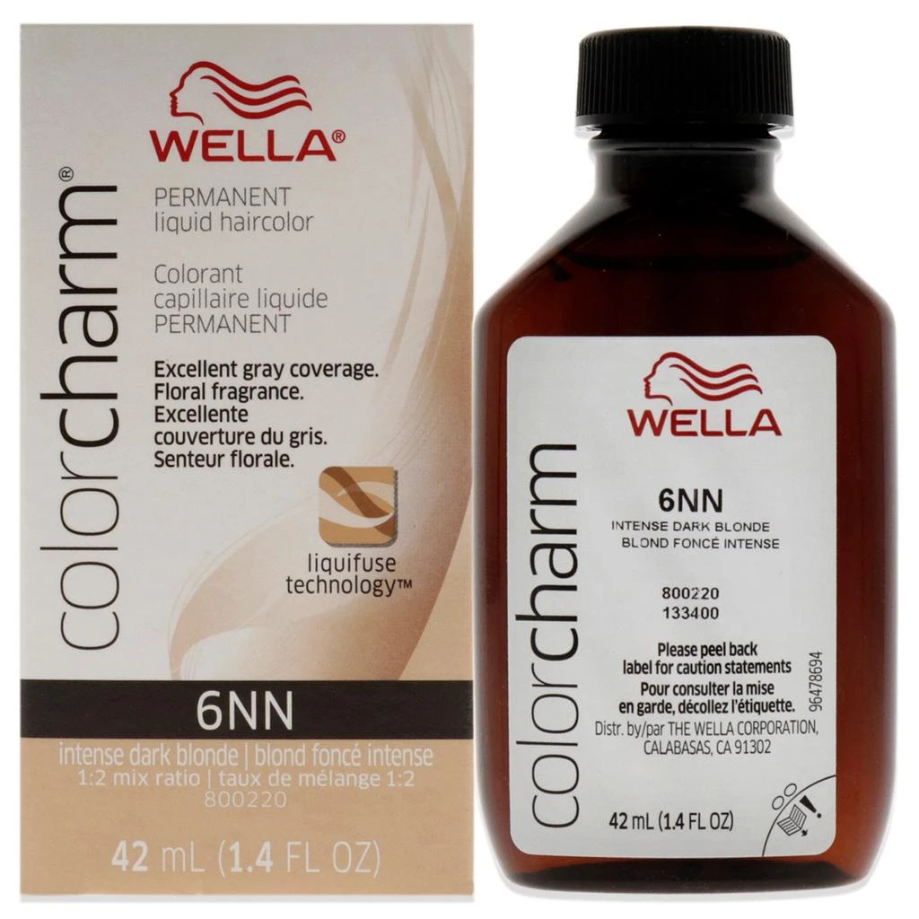 Wella Color Charm Permanent Liquid Haircolor - 6NN Intense Dark Blonde by  for Unisex - 1.4 oz Hair Color 1