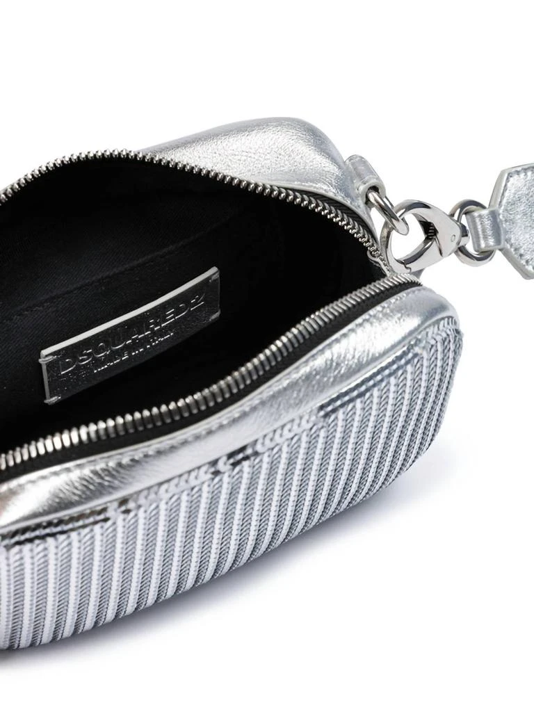 DSQUARED2 Dsquared2 - Women's Paillettes And Leather Clutch Bag 5
