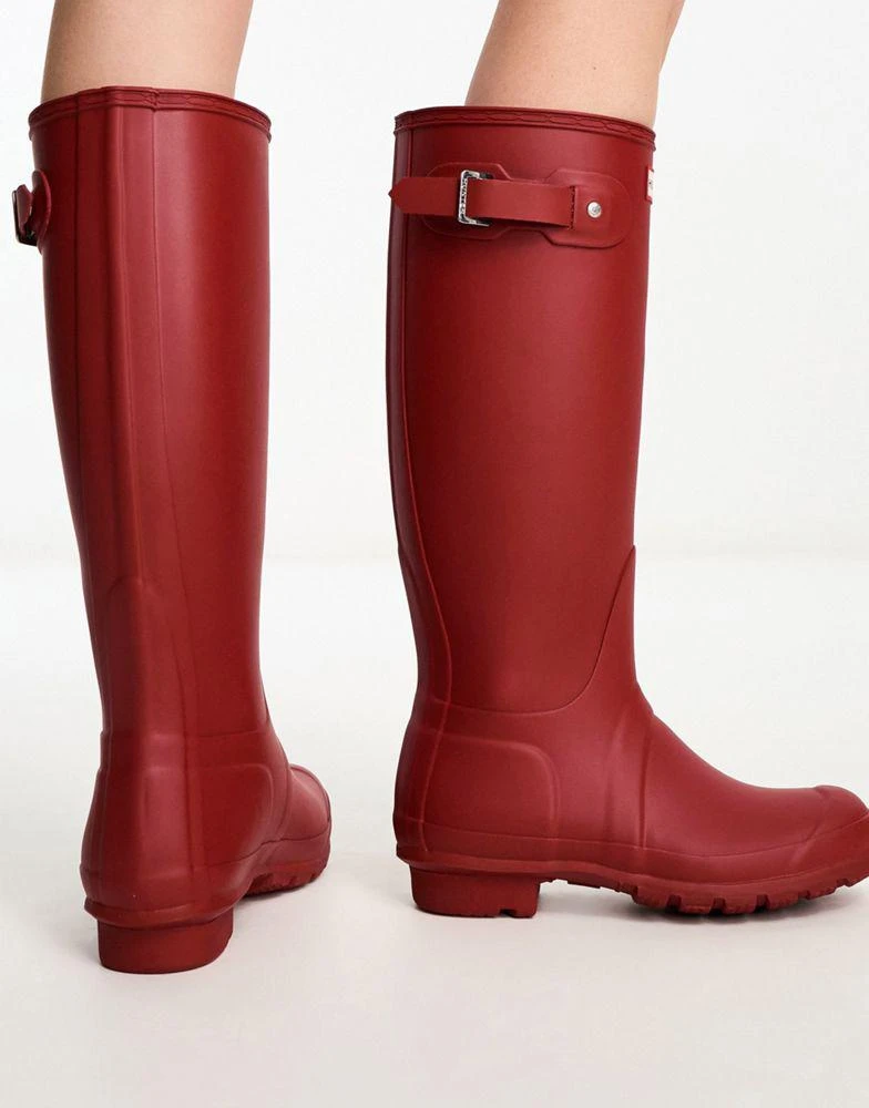 Hunter Hunter Original Tall Wellington Boots in Red 4