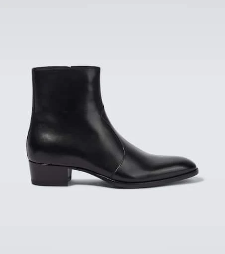 Yves Saint Laurent Wyatt leather ankle boots 1