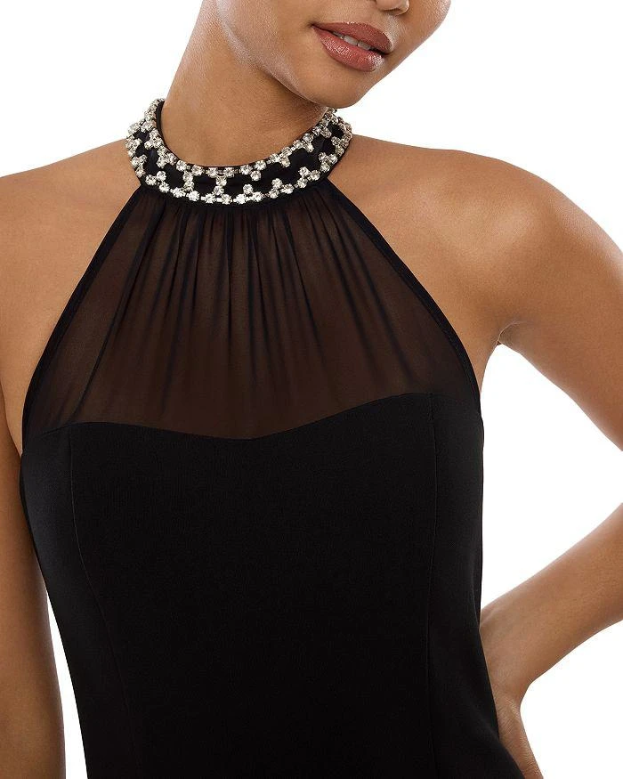 Likely Lirio Embellished Halter Neck Midi Dress 2