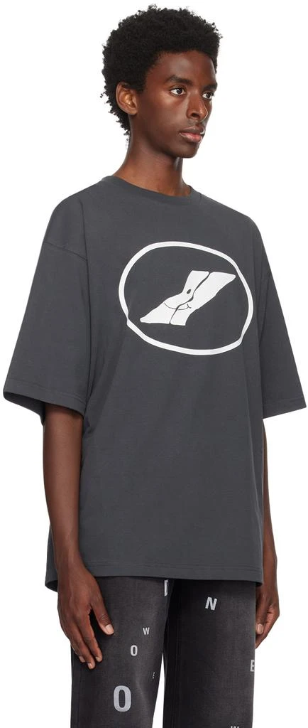 We11done Gray Print T-Shirt 2
