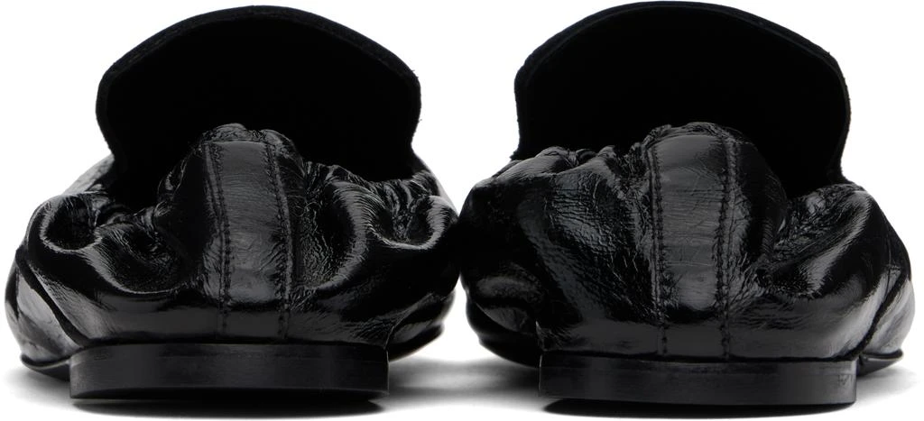 Totême Black Elastic-Back Leather Loafers 2