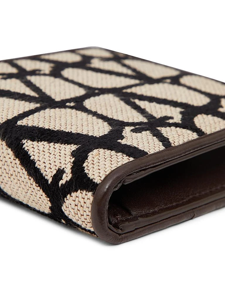 Valentino Toile Iconographe Wallet with Leather Details 5