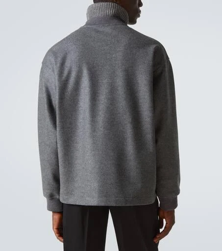 Jil Sander Zip-up wool sweatshirt 4